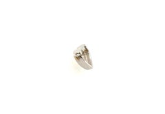 Diamond Solitaire Pendant Necklace Mined .45ct Heart Cut 14K Floating Vanishing