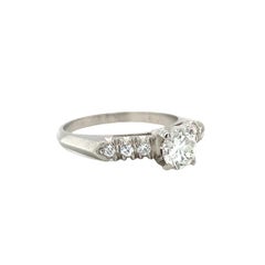 Diamond Solitaire Platinum Engagement Ring