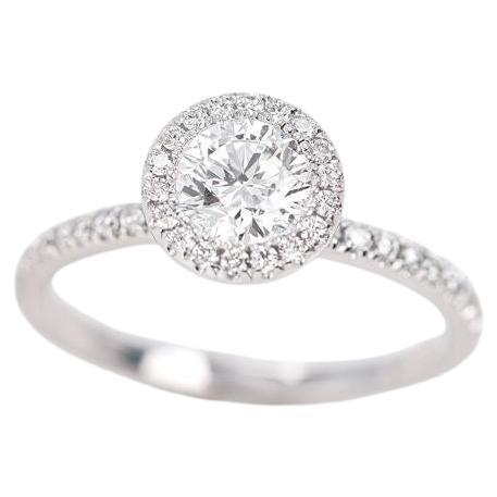 Diamant Solitär-Ring, Diamant-Verlobungsring, Solitär-Ring 0,70 Karat Rundschliff