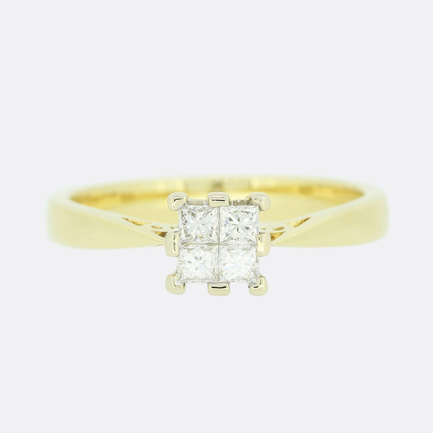 Anillo solitario de diamantes en Bueno estado para la venta en London, GB