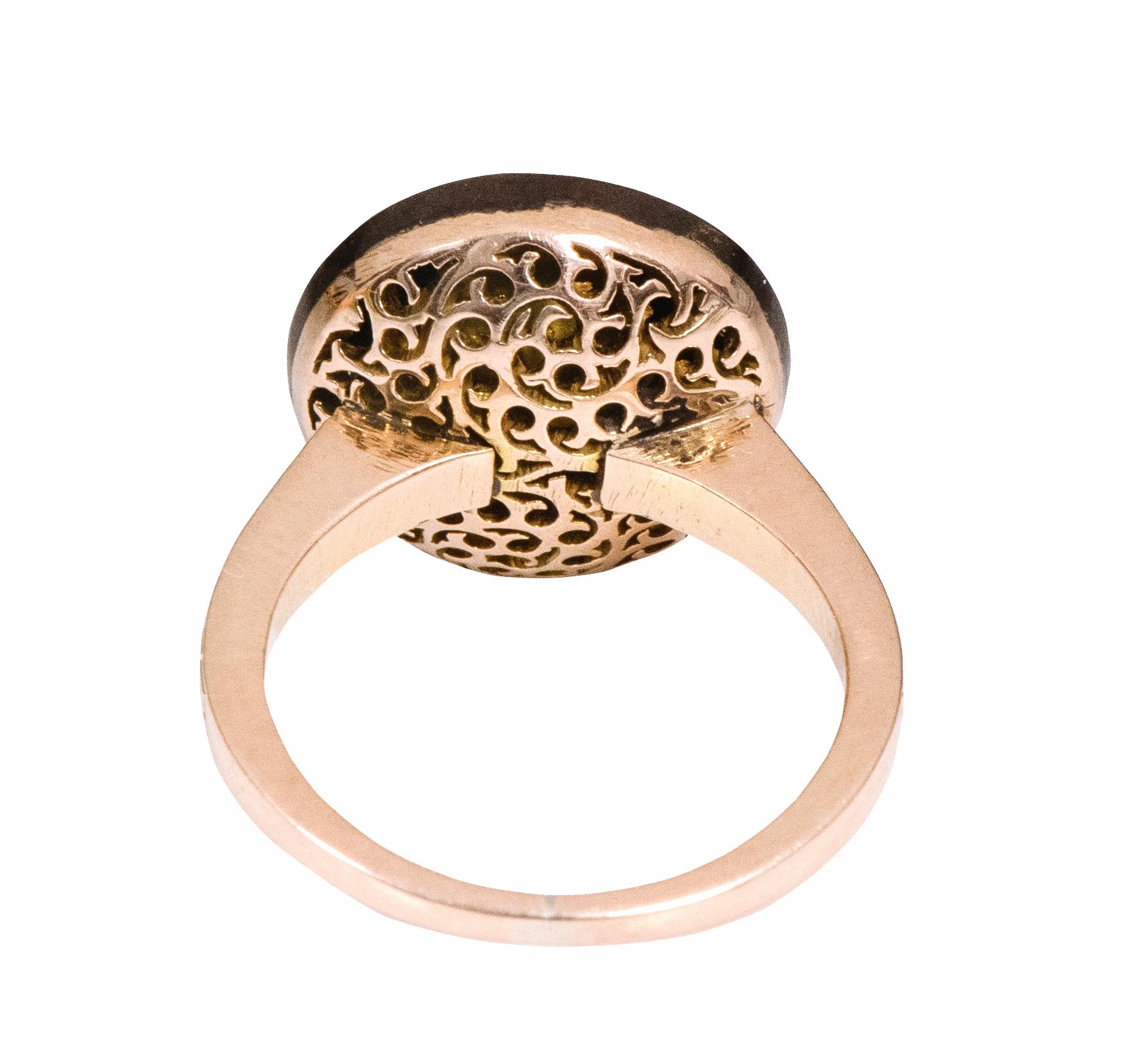 Anello con solitario di diamanti in stile Art Déco in vendita 1