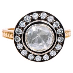 Used Diamond Solitaire Ring in Art Deco Style 