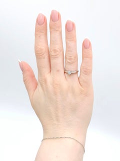 Solitaire en diamant serti dans une monture à tige de 18 carats de 0,50 carat, demande en mariage datant d'environ 2000