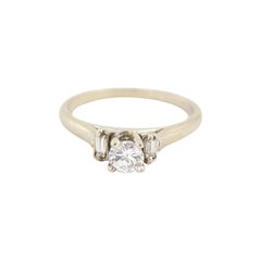 Diamond Solitaire White Gold Engagement Ring