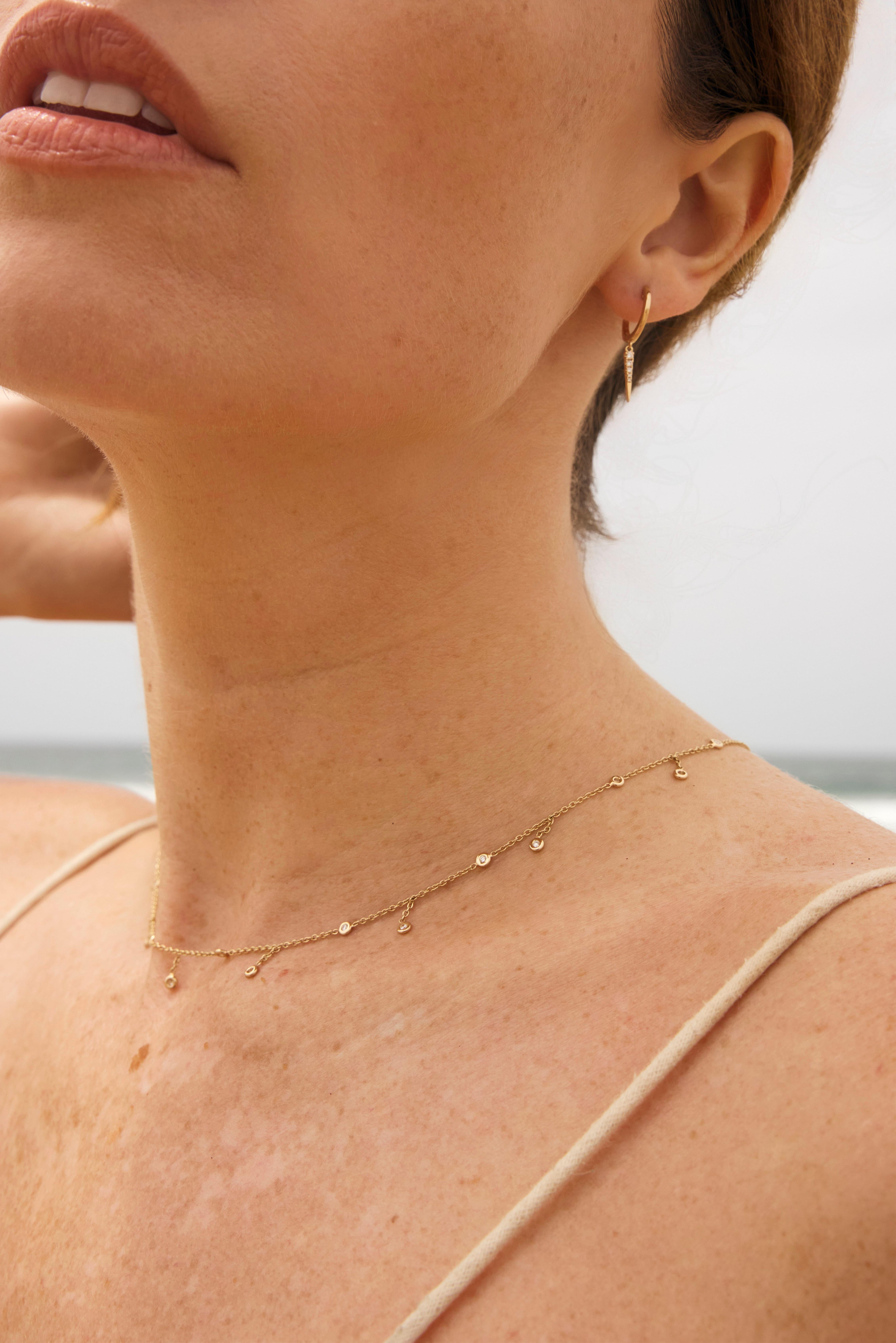 Collier d'espacement à diamants Neuf - En vente à Woodland Hills, CA