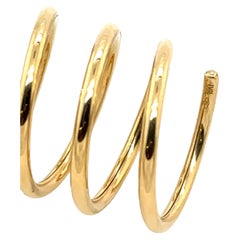 Diamond Spiral Design Pinky Ring – 18ct Yellow & White Gold, 0.35ct