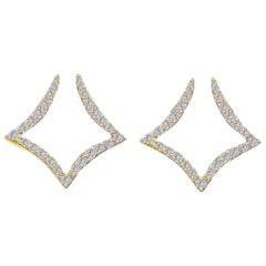 Tanisa Nahata Diamond Squares Earring in 18Karat Gold