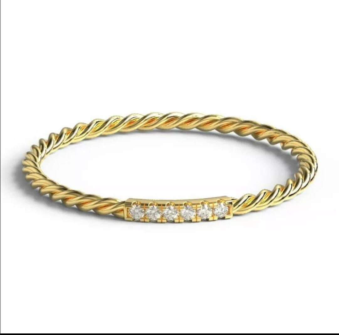 Diamant-Ehering mit Stapelring 14K Massivgold dünner Ehering, gedrehter Ring

Anzahl der Diamanten
6
Material
14K Hallmaked, 14K Massivgold, Edelstein, Naturdiamant
Ringgröße
7
Ansehnliche
Ja
Hauptstein
Diamant
Form des