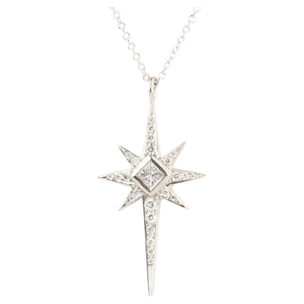 Diamond Star Cross Pendant For Sale at 1stDibs
