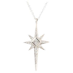 Diamond Star Cross Pendant
