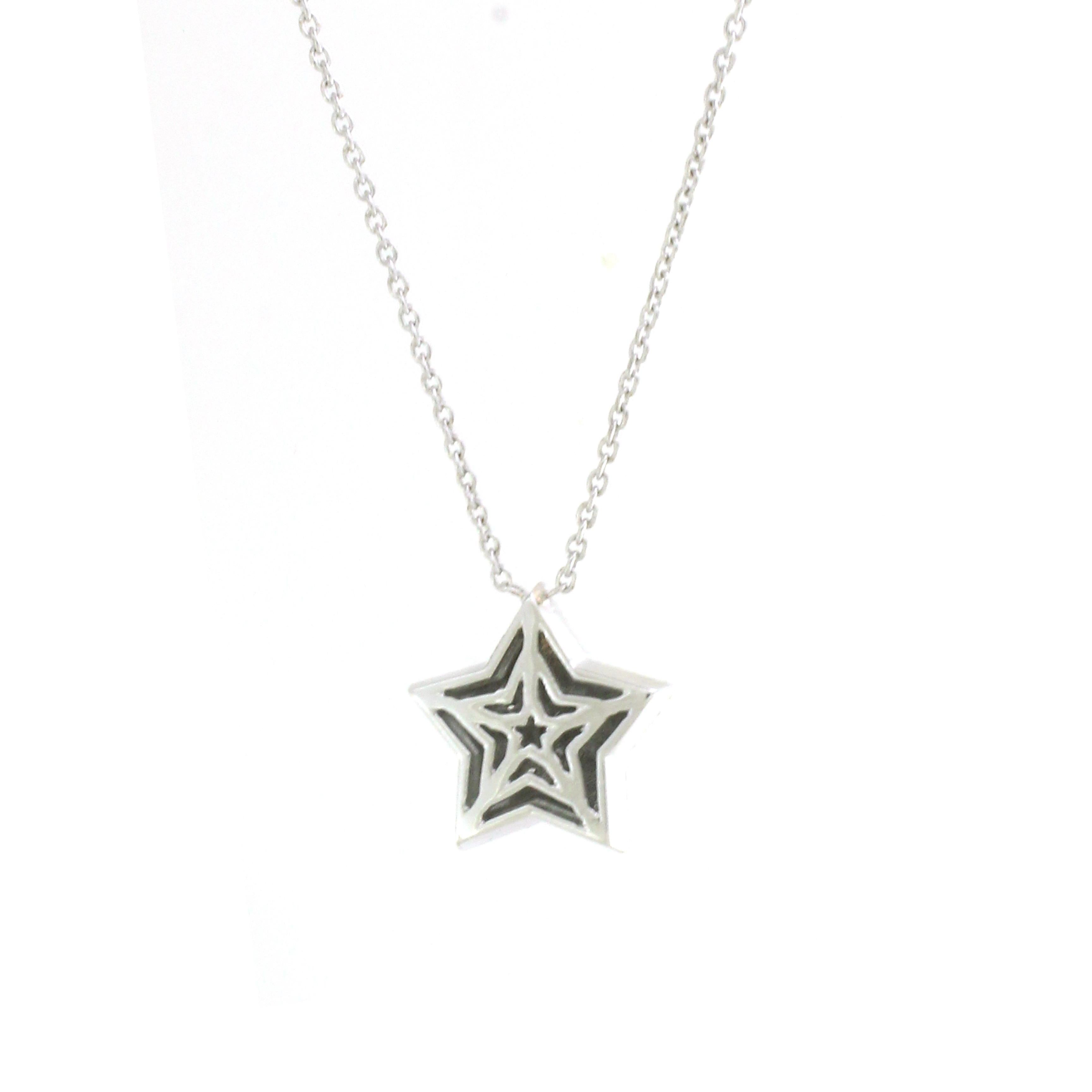 Modern  Diamond Star Pendant Chain For Sale