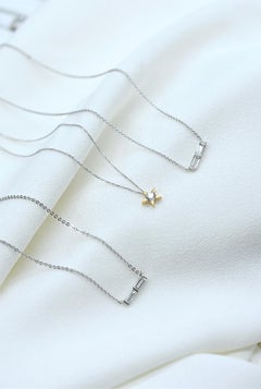 Diamond Star Pendant "Hearts on fire" Necklace 18k White and Yellow gold