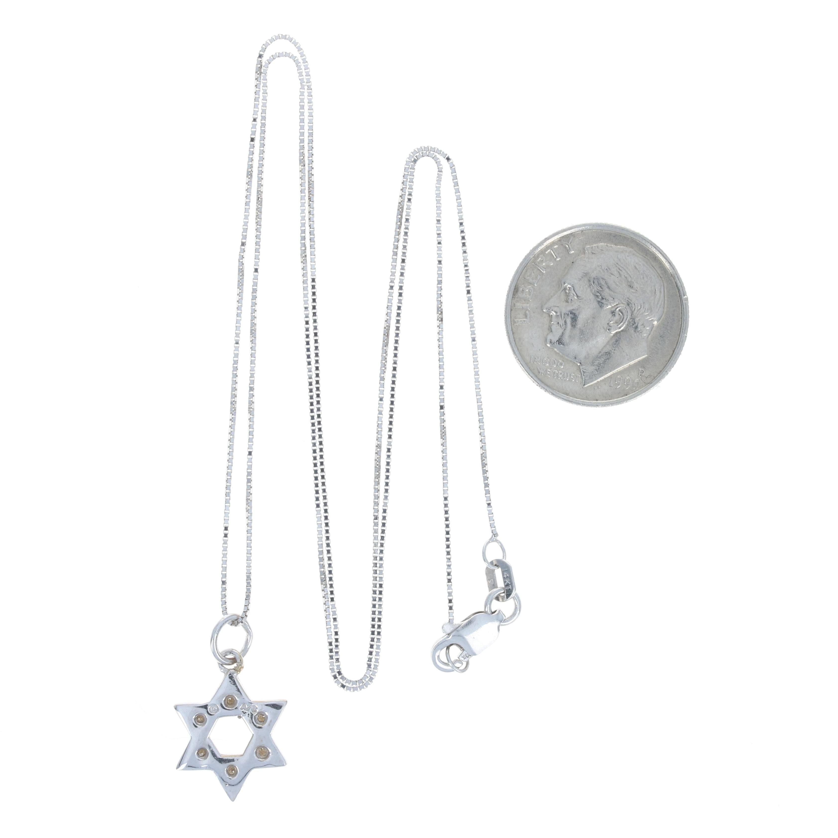 14k white gold judaic pendants