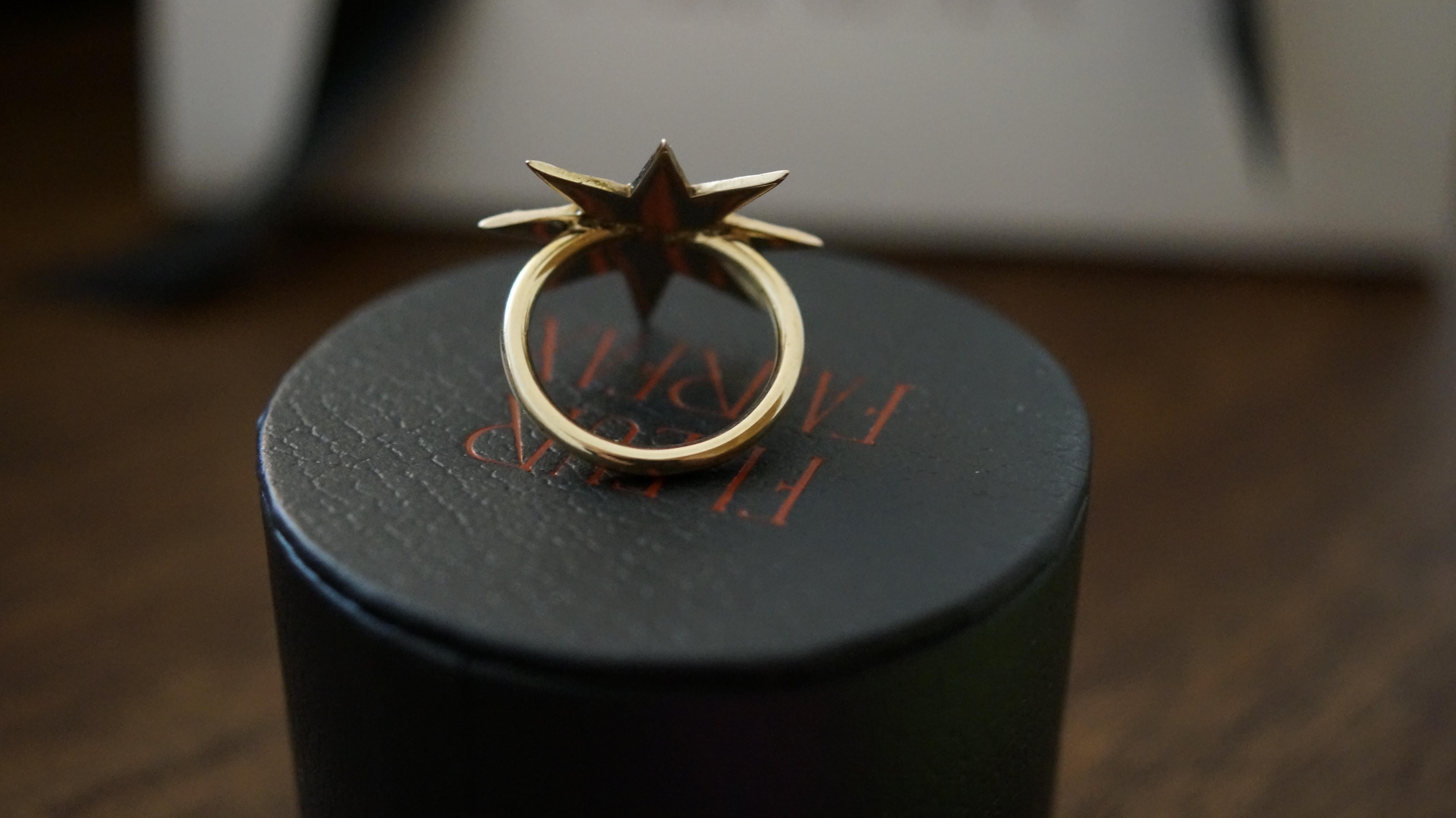 Diamond Star Ring - Georgian Conversion Piece (C.1813) - US 5.5 In Good Condition For Sale In Stroud, GB