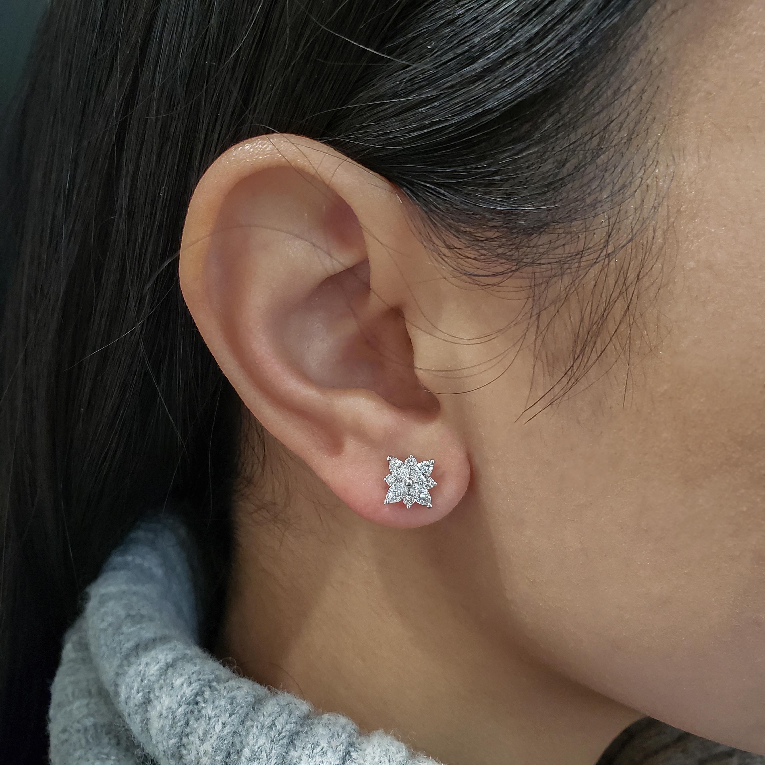 diamond starburst earrings