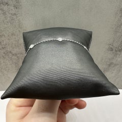 Diamond Station Bracelet in 14kt White Gold – 0.33ctw, 7in, New