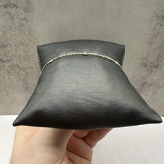 Diamond Station Bracelet in 14kt Yellow Gold – 0.22ctw, 7in, New