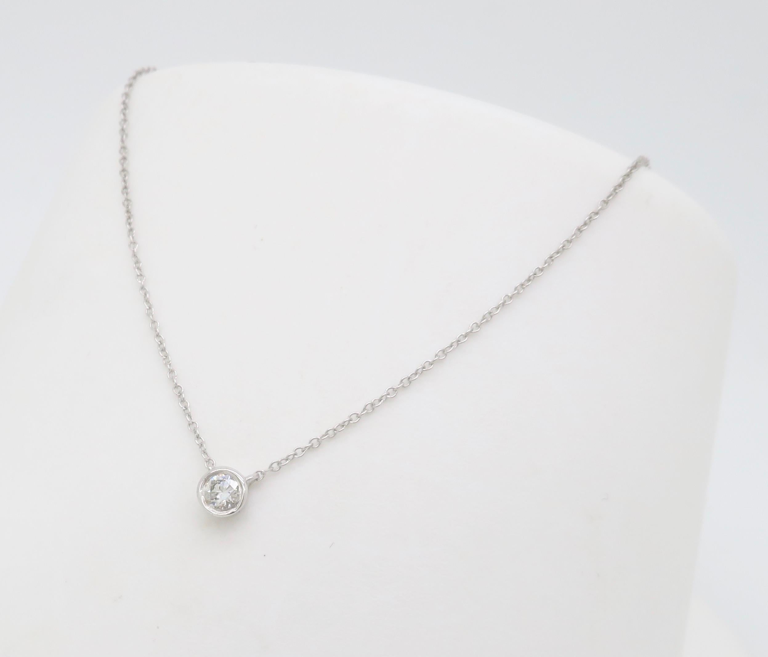 Diamond Station Necklace made by Bony Levy In New Condition For Sale In Webster, NY