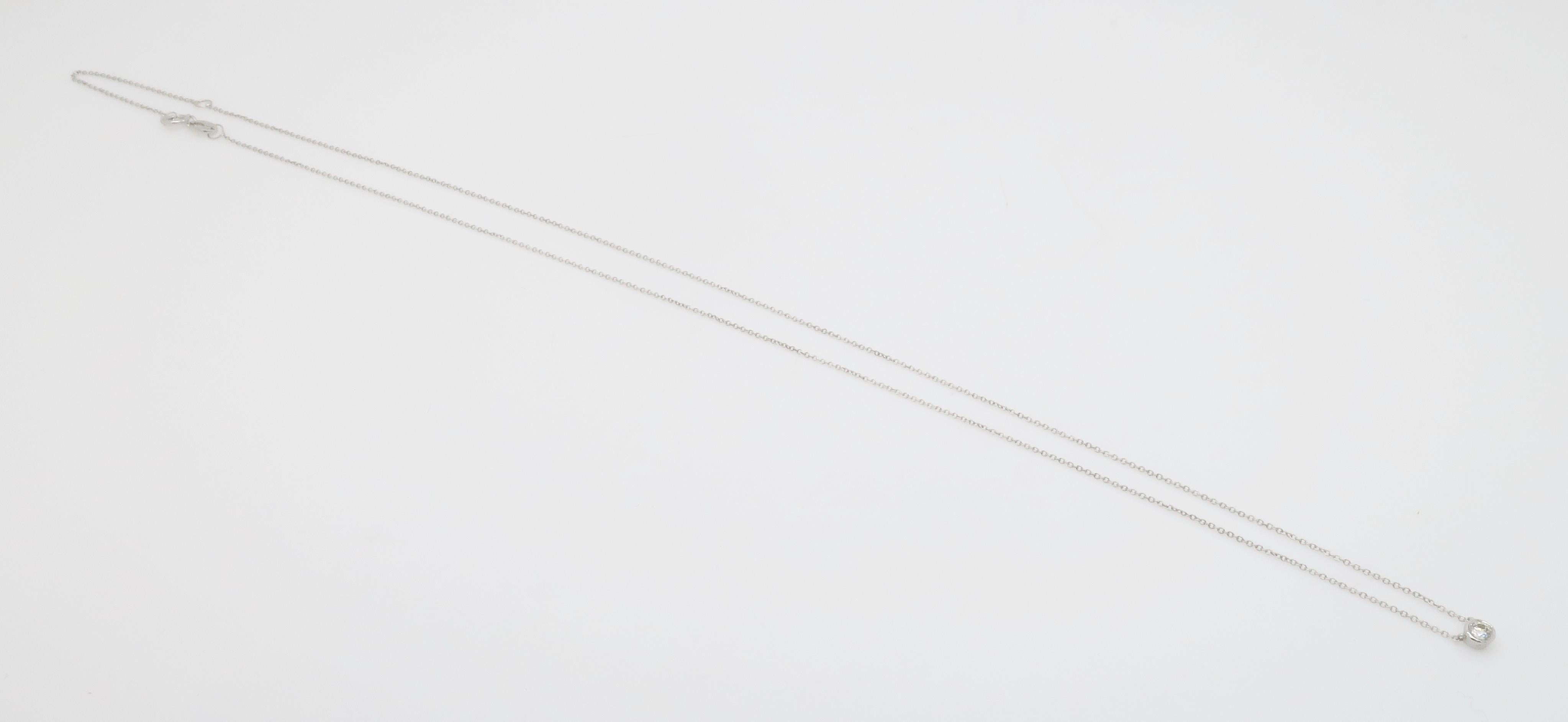 Diamond Station Necklace made by Bony Levy For Sale 1