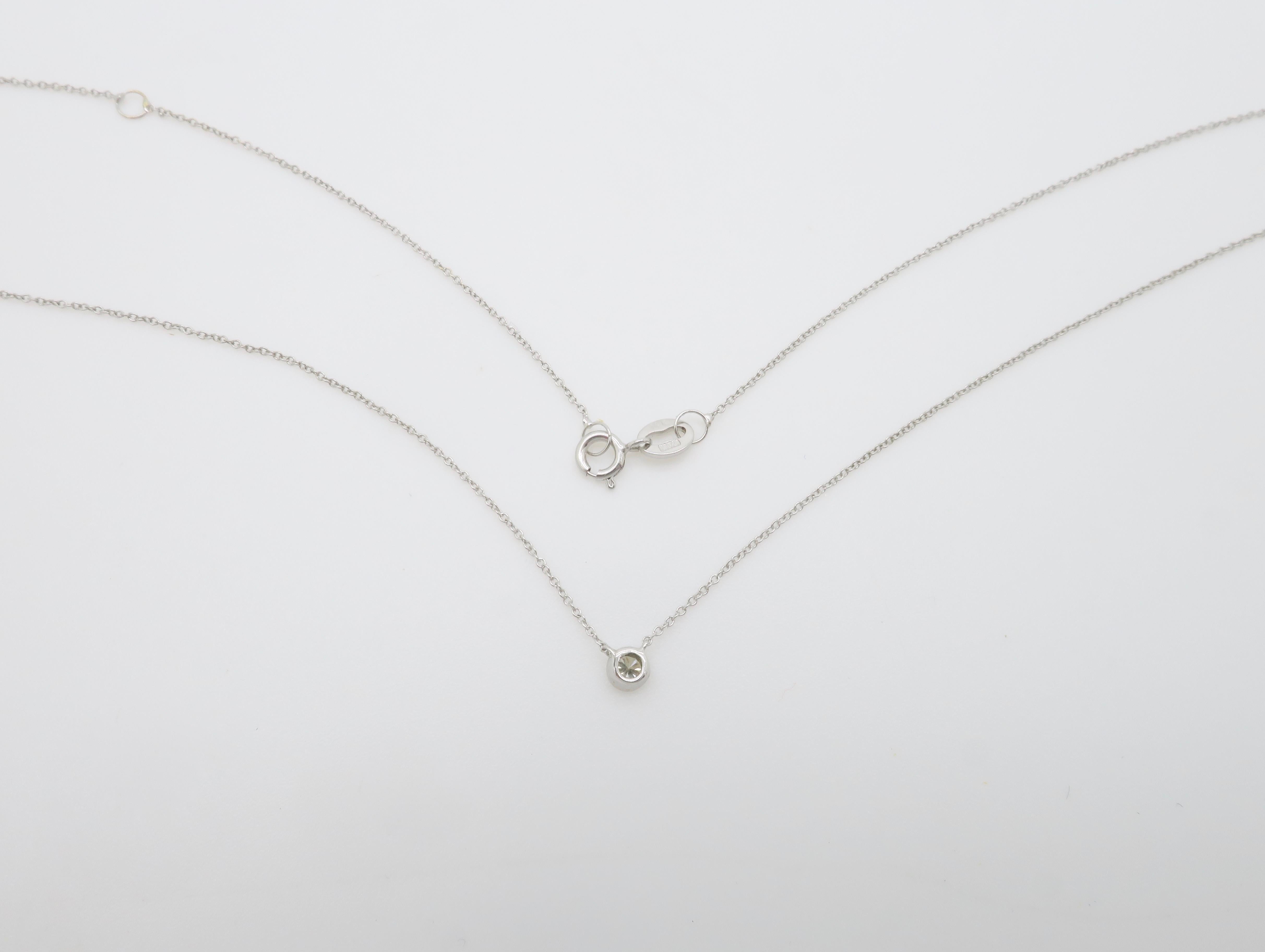 Diamond Station Necklace made by Bony Levy For Sale 2