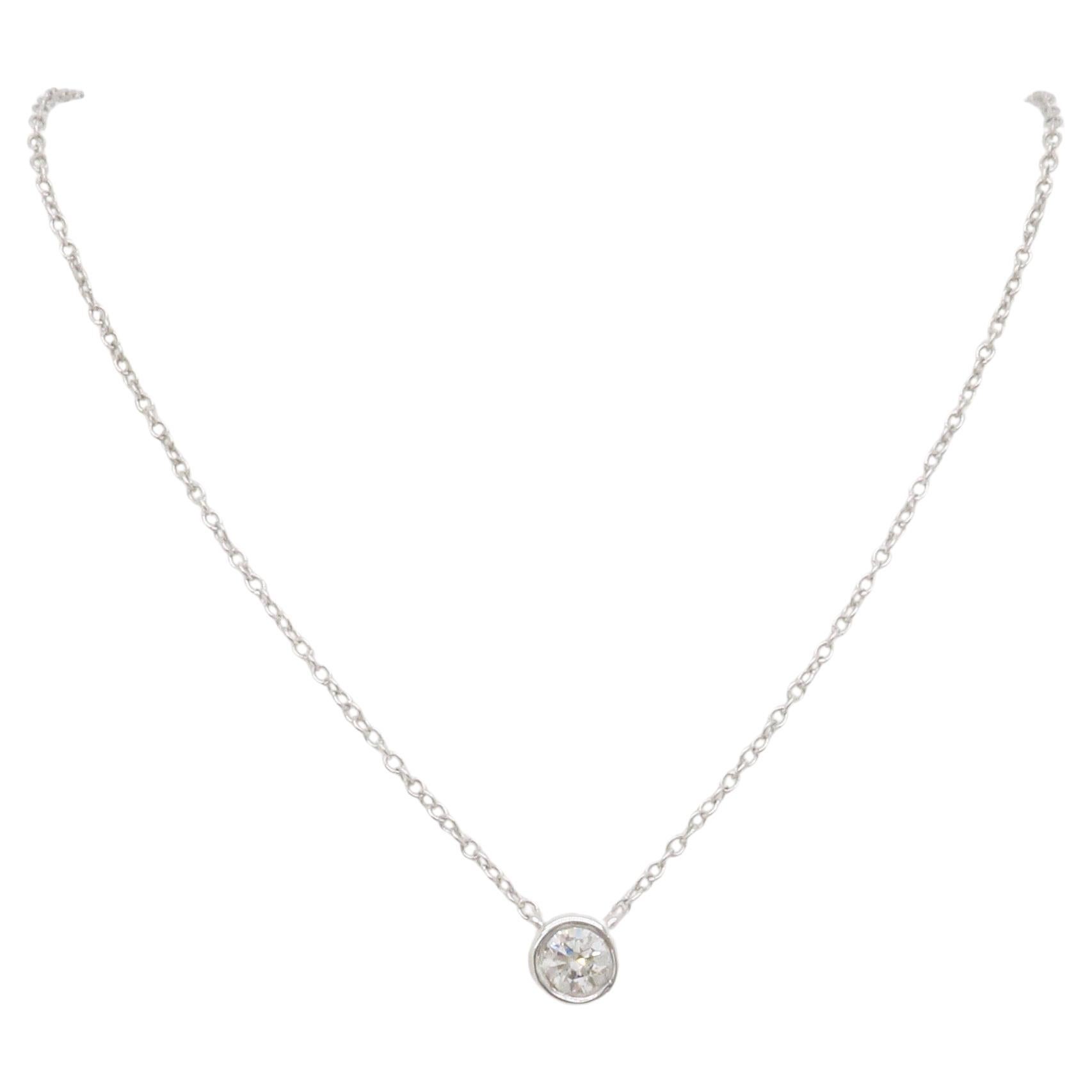 Diamond Station Necklace made by Bony Levy For Sale