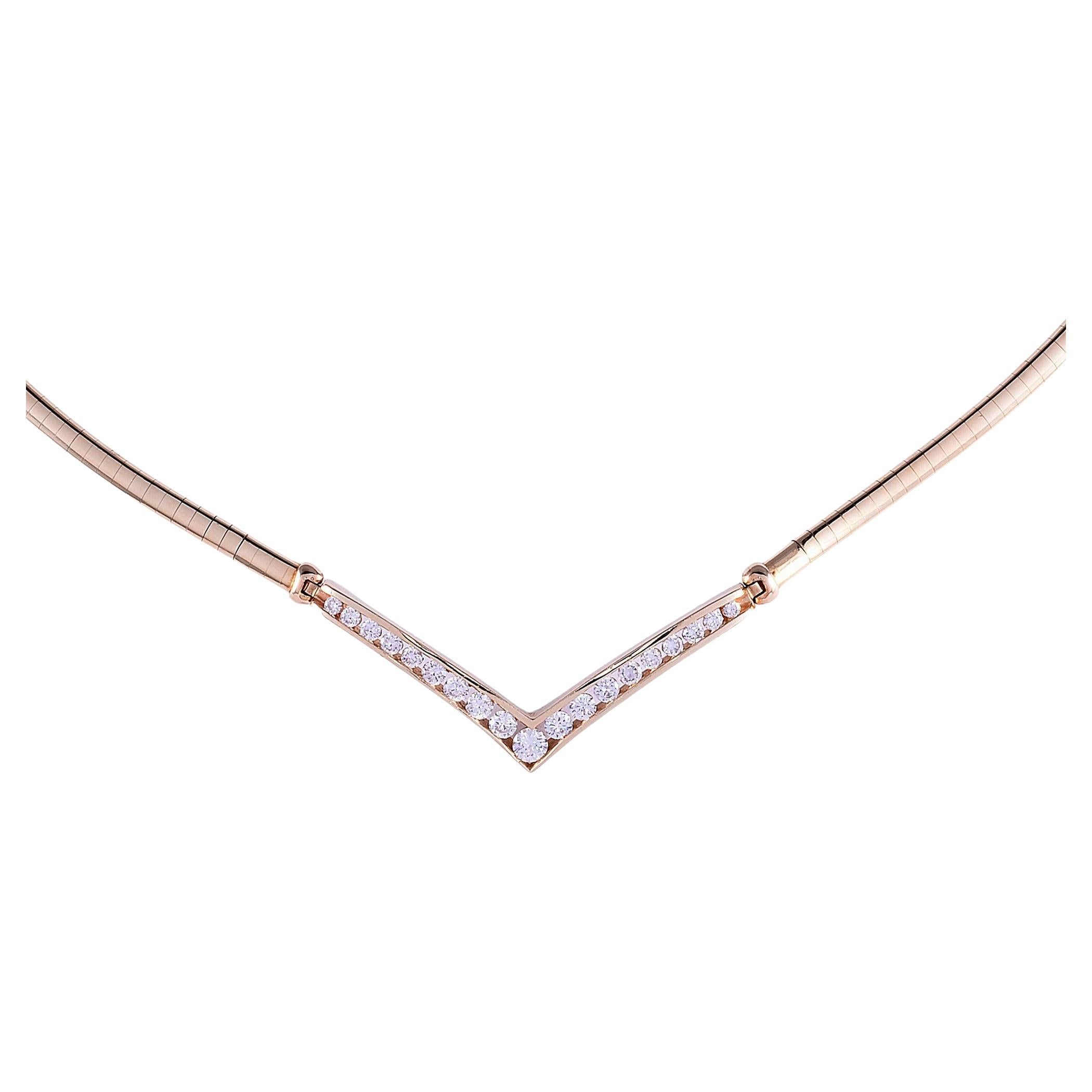 Diamond Stationary Pendant Necklace