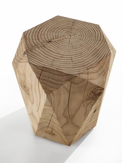 Diamond Stool Giovanni Tomasini Contemporary Natural Cedar Made in Italy Riva192
