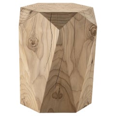 Diamond Stool Giovanni Tomasini Contemporary Natural Cedar Made in Italy Riva192