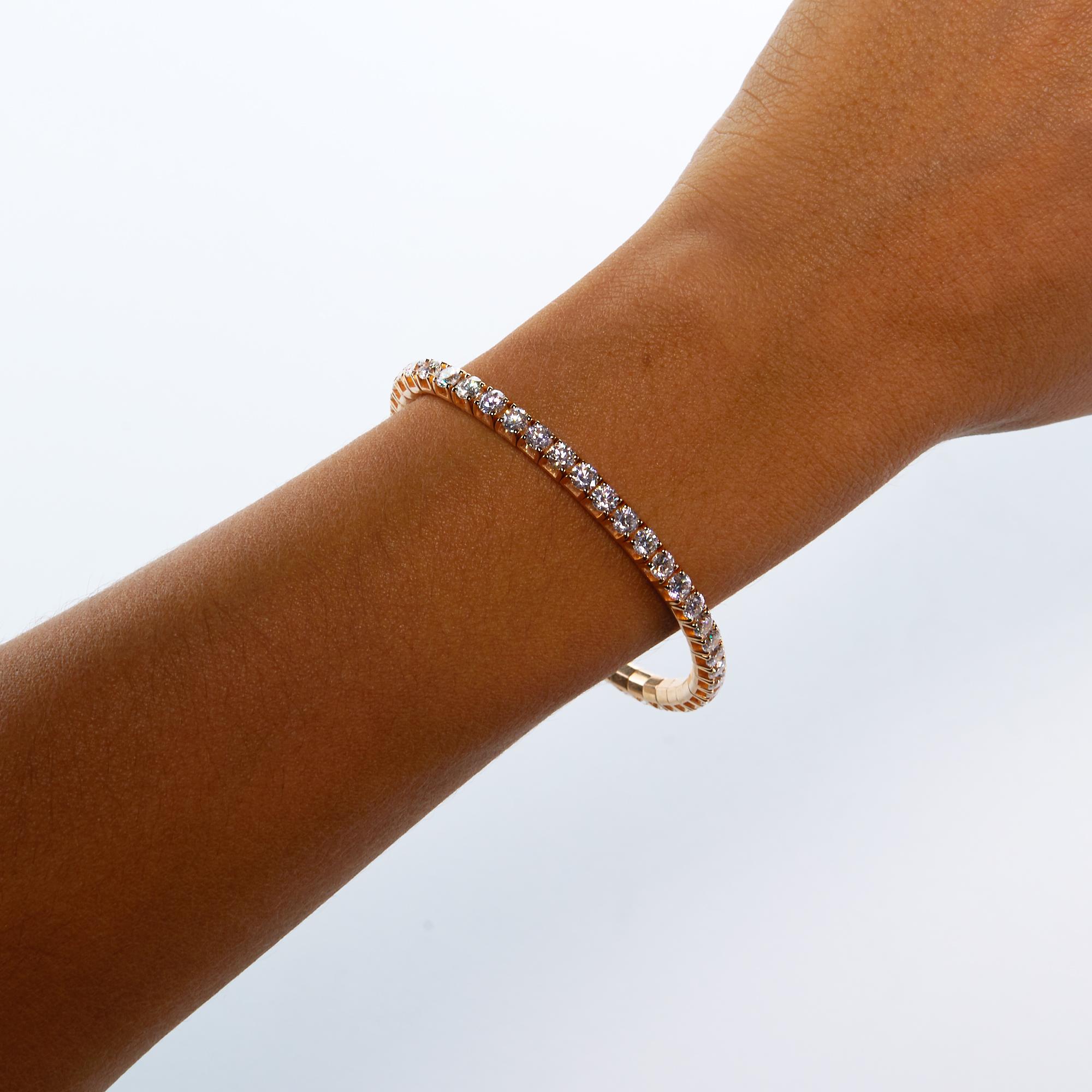 rose gold diamond bracelet