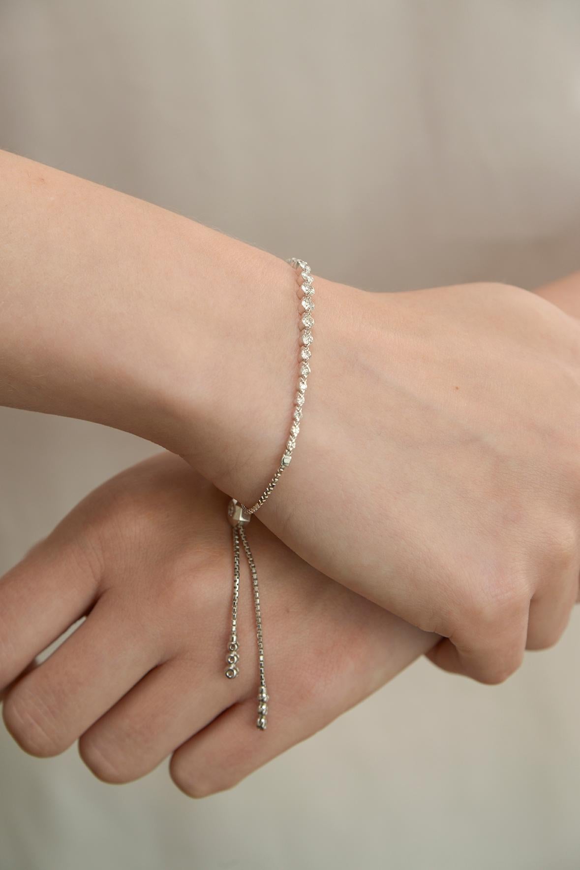 string diamond bracelet