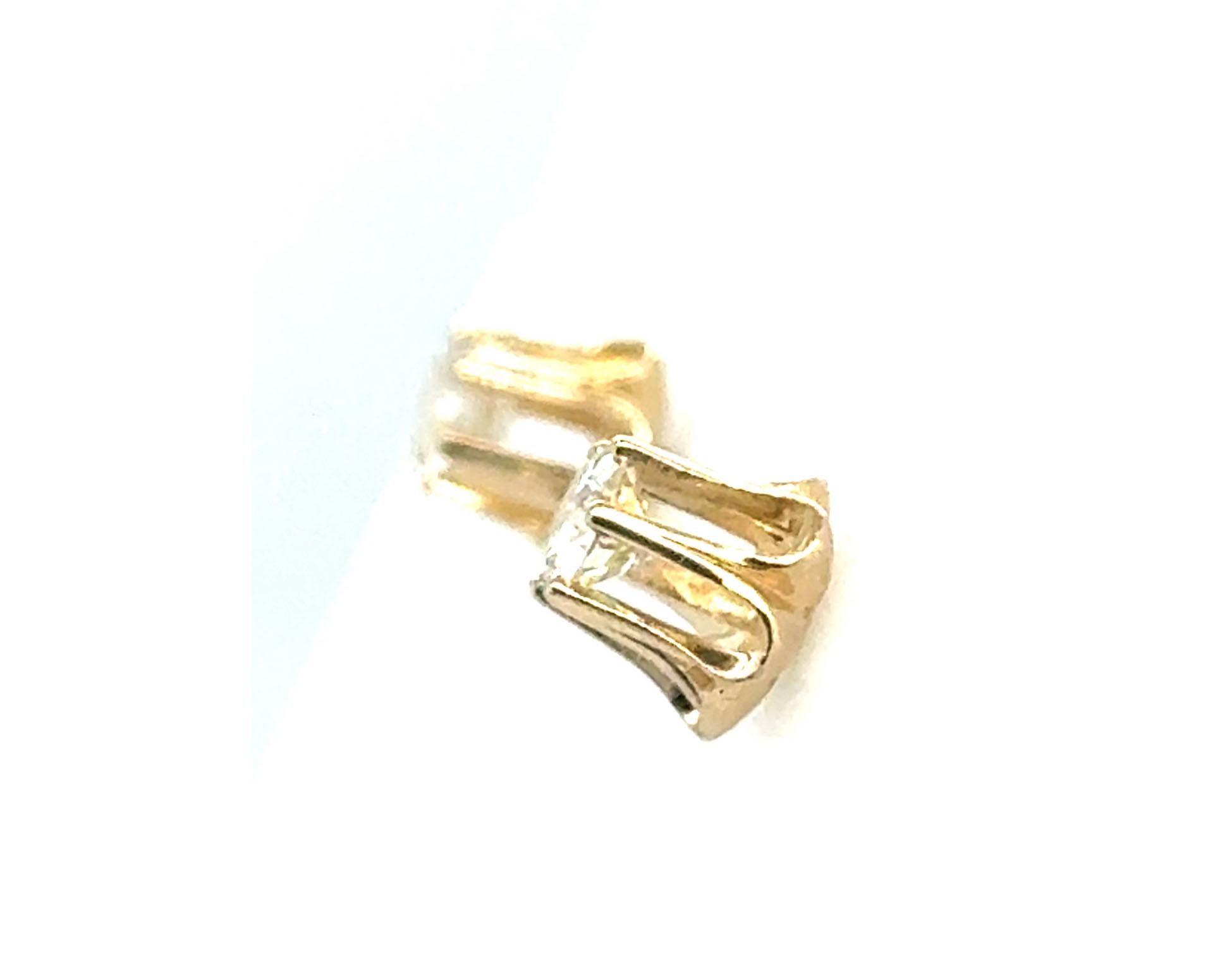 Diamant-Ohrstecker Butterblume .50ct Rund Brillant H VVS 14K Gelbgold im Zustand „Hervorragend“ im Angebot in Dearborn, MI