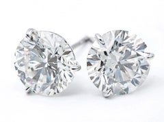 Diamond Stud Earring 2.59 Cts. Gia