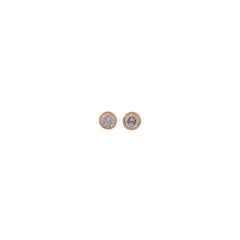 Diamant-Ohrstecker aus 18 Karat Gelbgold mit 0,46 Karat Diamanten in closeer Fassung