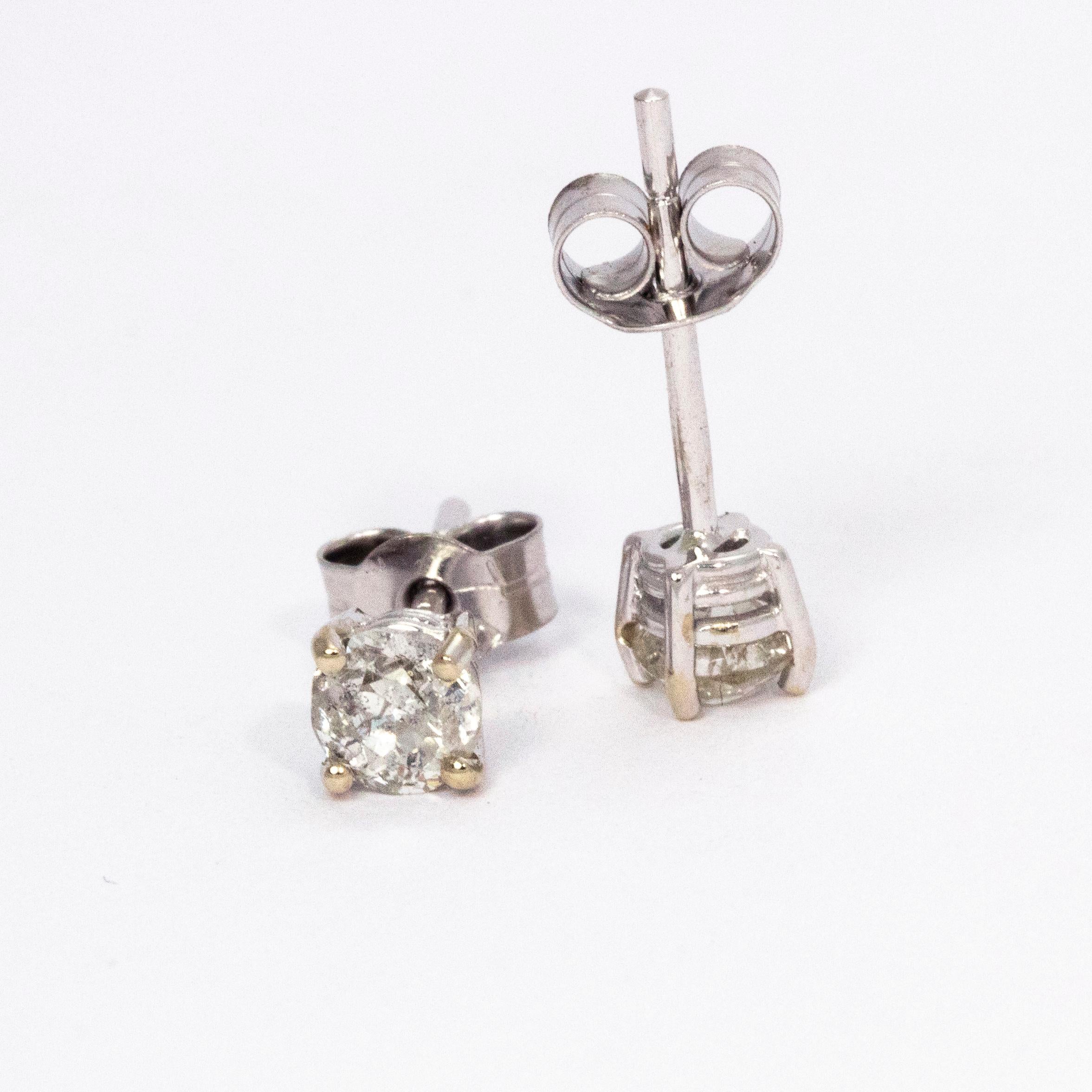 0.70 carat diamond earrings