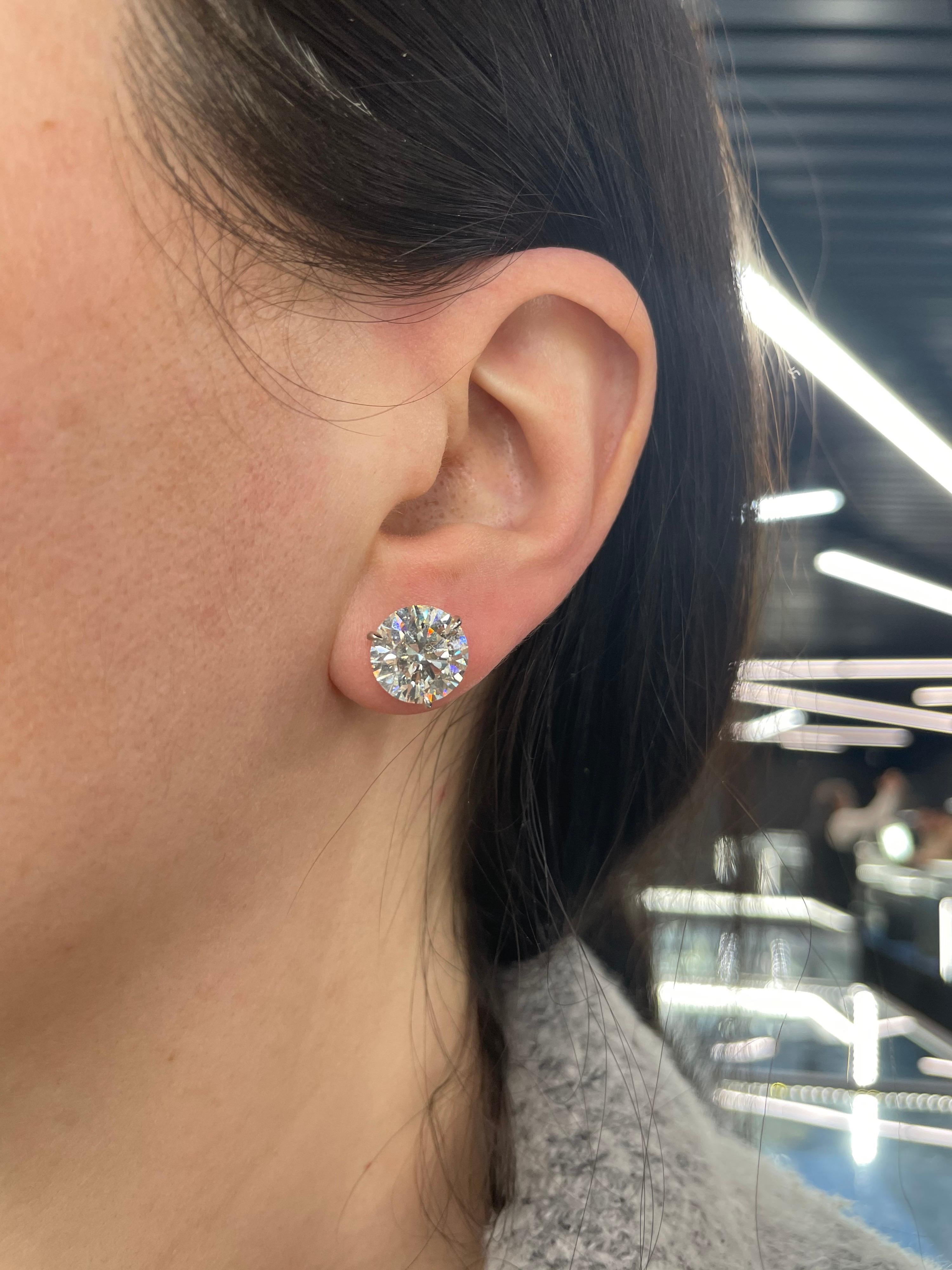 Diamond Stud Earrings 6.02 cts. 5
