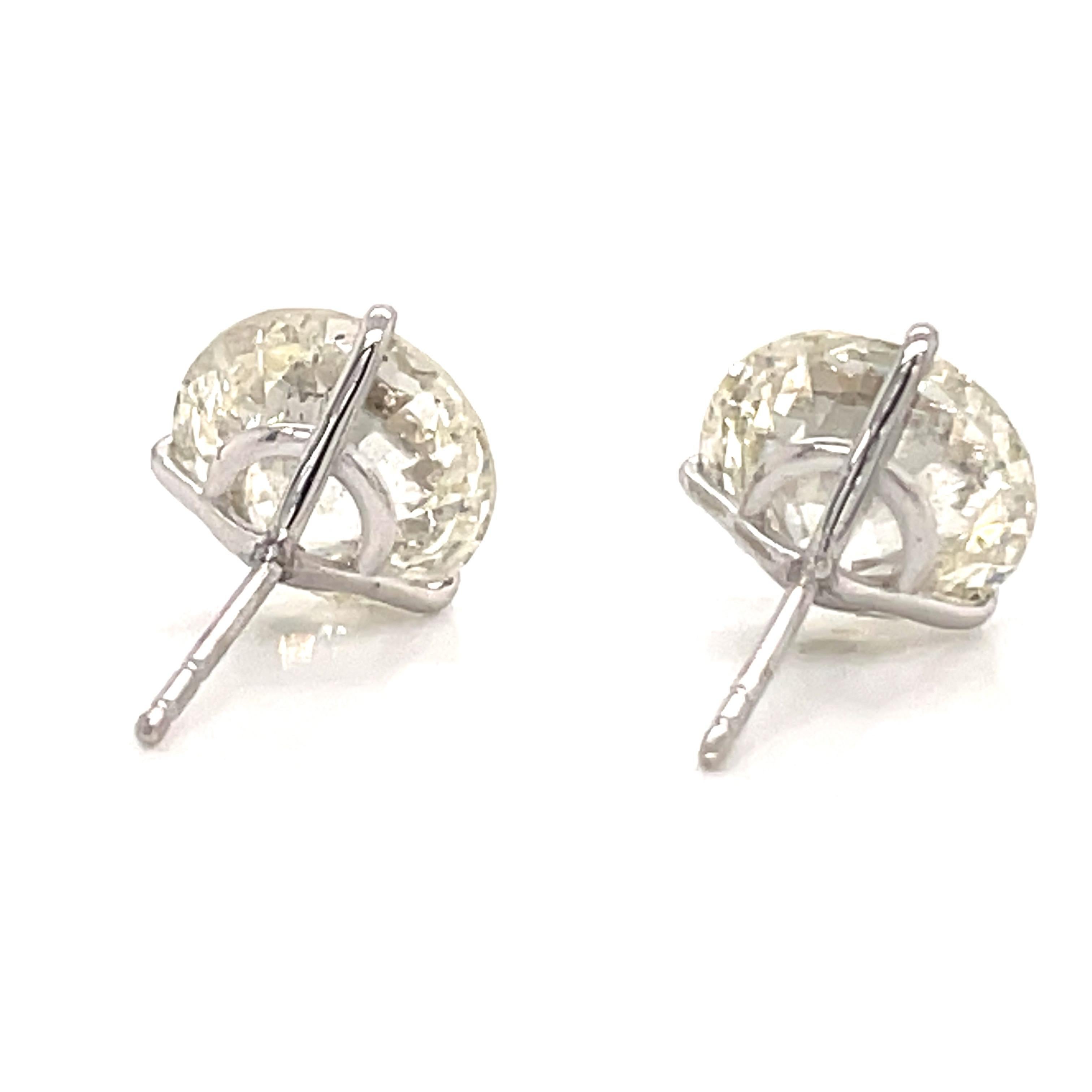 Diamond Stud Earrings 6.02 cts. 3