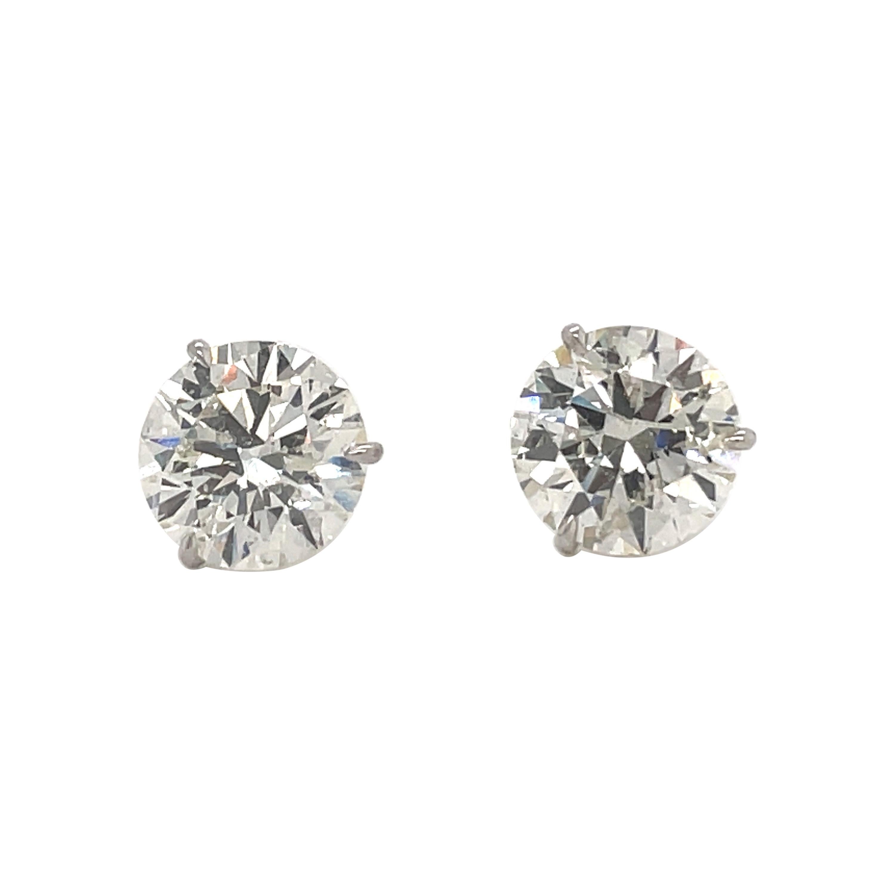 Diamond Stud Earrings, 10.06 CTS at 1stDibs