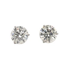 Diamond Stud Earrings 6.02 cts.