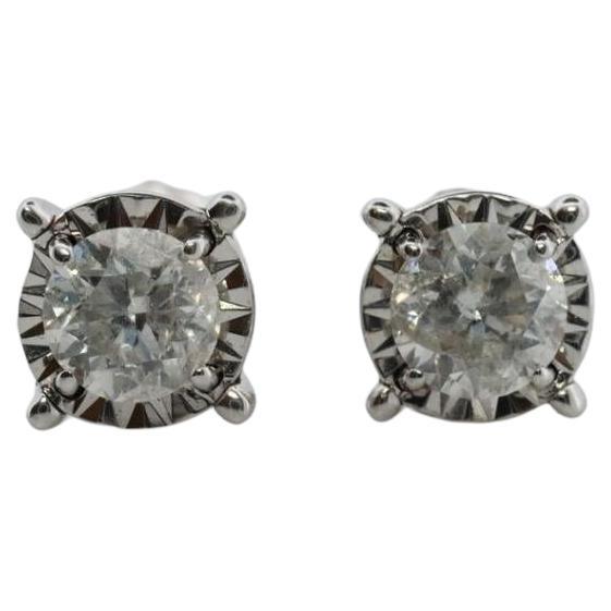 Diamond stud earrings. 10k Stud posts with 1.00ctw Diamonds made by ZEI