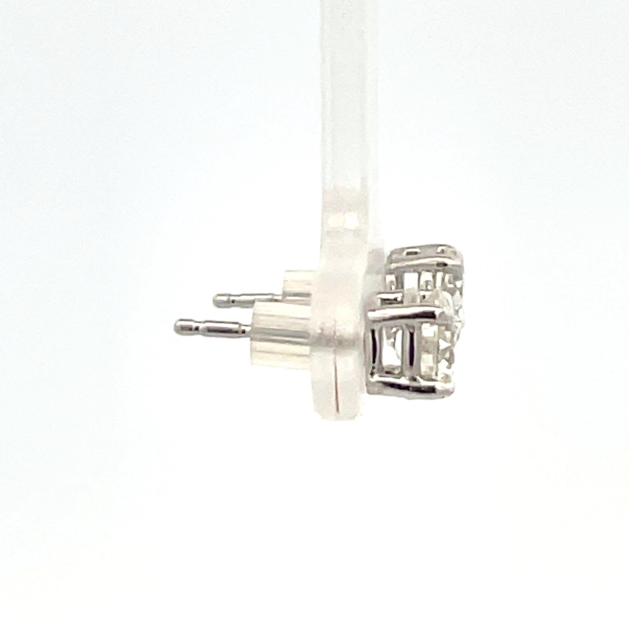 Diamond stud earrings weighing 1.13 Carats in a 4 prong basket setting, 14 Karat White Gold.
Color K-L
Clarity I1

Comments: Nice Life, Eye Clean 

Setting can be changed to a Basket, Martini or Champagne/ 3 or 4 Prong/ 14 or 18 Karat.

DM for more