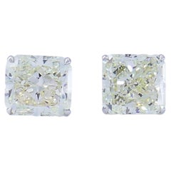 Diamant-Ohrstecker 14k White Gold Estate Jewelry