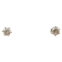 Diamond Stud Earrings 14kt Yellow Gold 0.20ctw GH SI