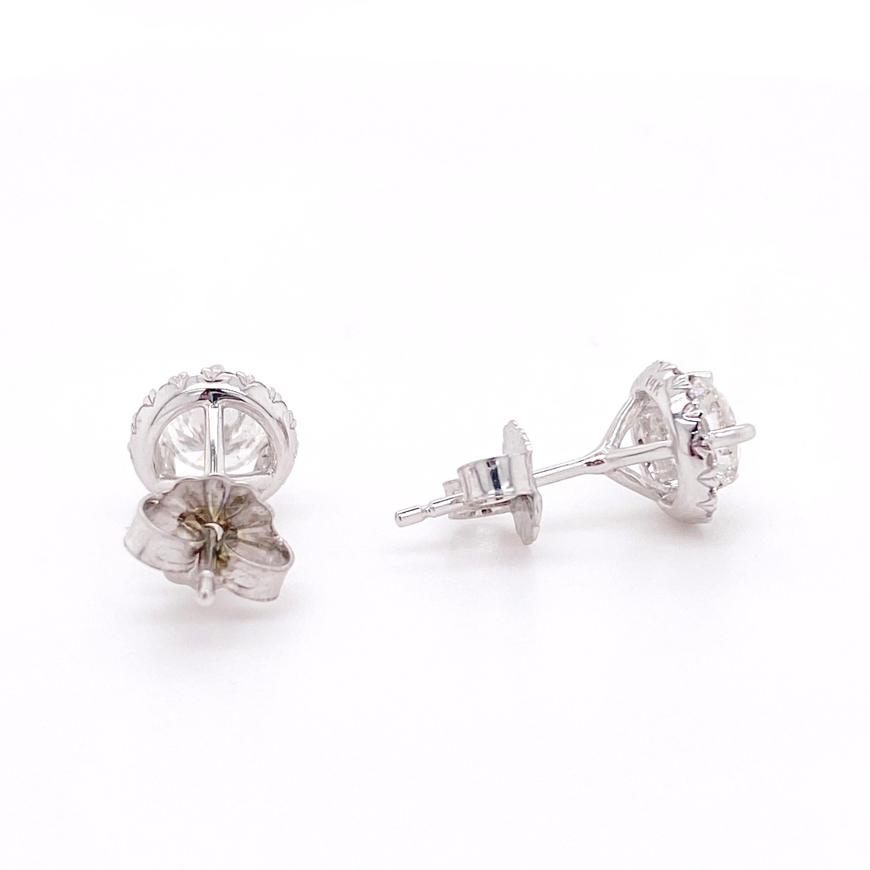 diamond big stud earrings