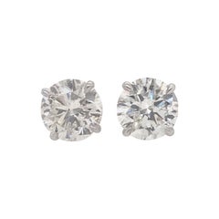 Diamond Stud Earrings 4.62 Carat I-J SI3-I1
