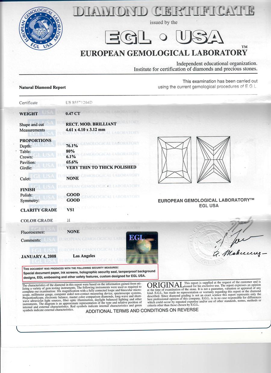 Diamond Stud Earrings .93ct Princess 14K EGL Certified Mined Screwback 1ct For Sale 4