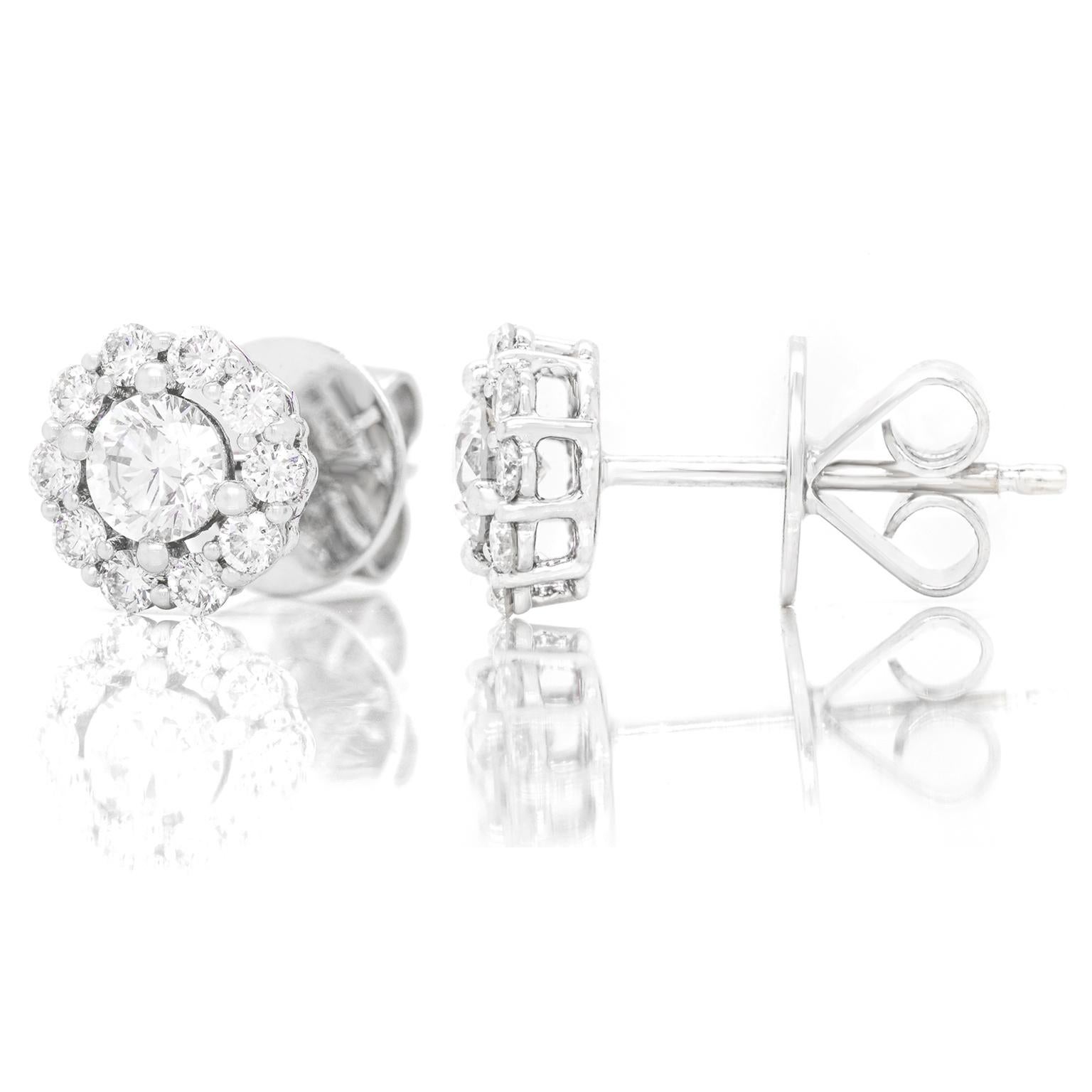 Women's Diamond Stud Earrings by Memoire