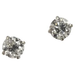 Diamond Stud Earrings Containing 2 Brilliant Cut Diamonds 2.93 Carats