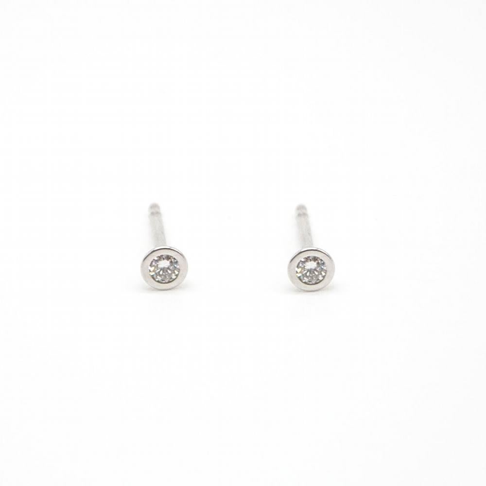 Orecchini da donna in acciaio e diamanti : 2 diamanti taglio Brilliante : Acciaio : 0,41 grammi : 0,41 grammi : Larghezza 3mm : Articolo nuovo di zecca: Ref.:D363870SO