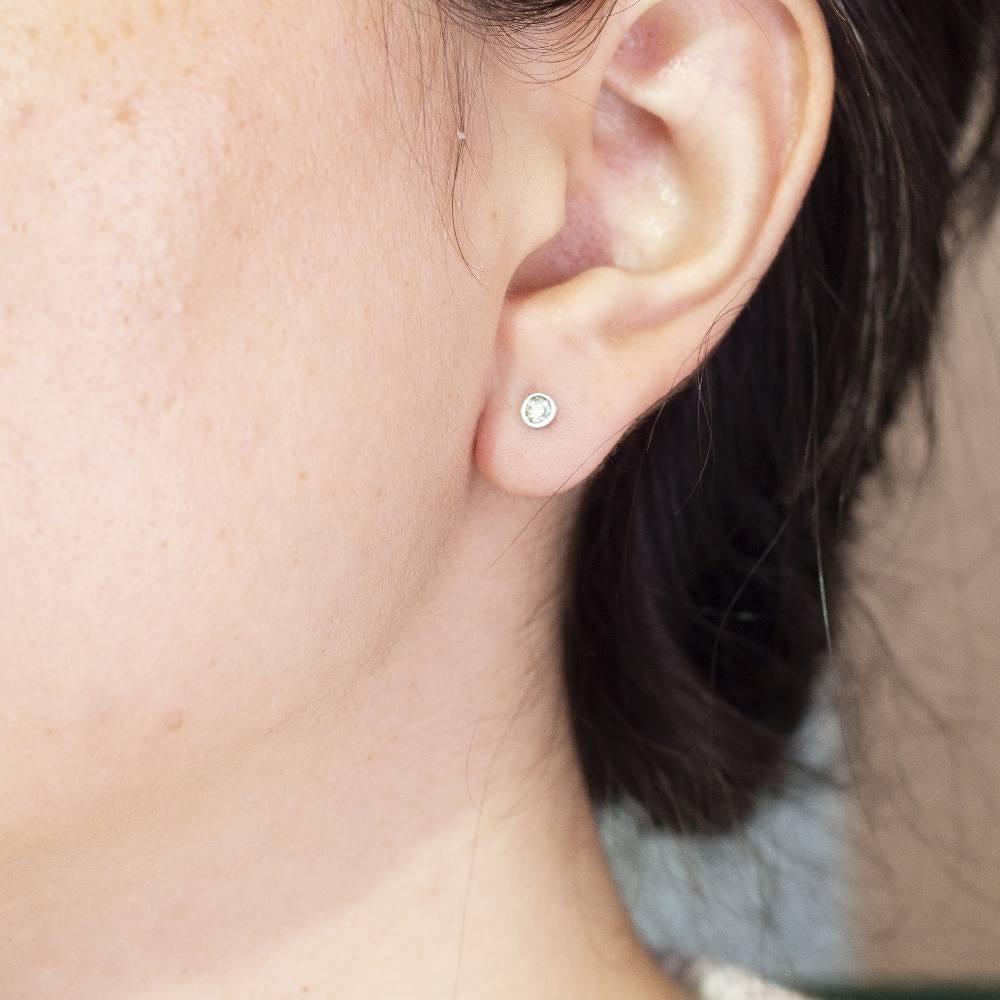 Women's Diamond Stud Earrings For Sale