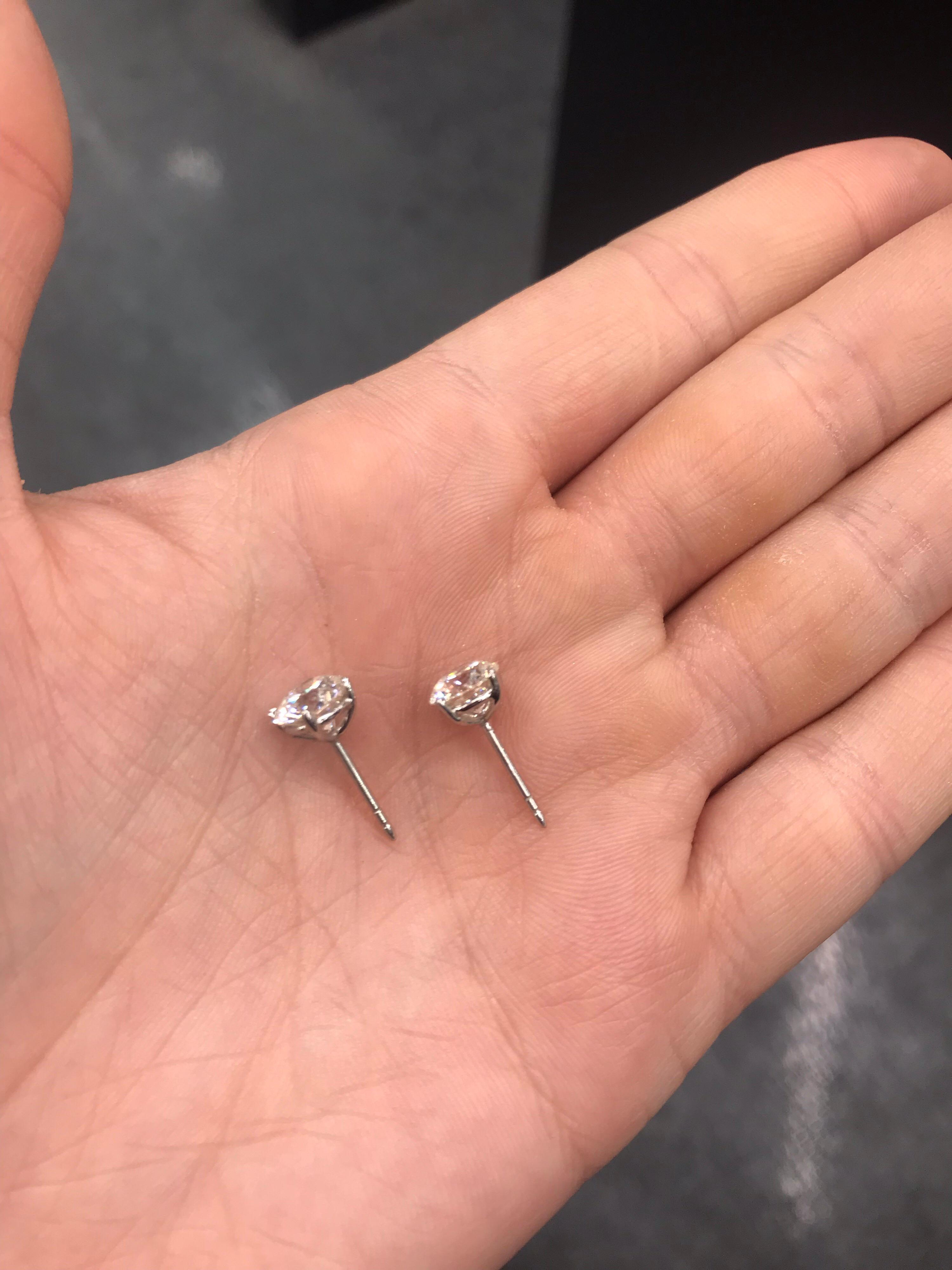 diamond earring size comparison